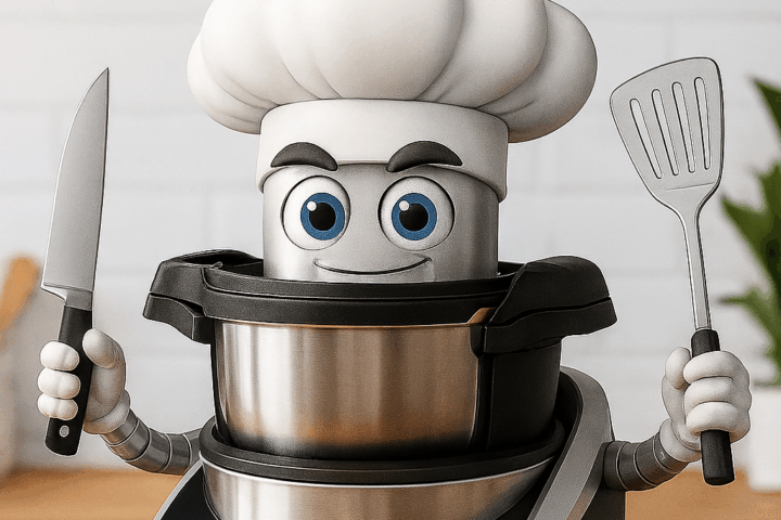 Bosch Cookit – Dein smarter Kochroboter für Zuhause. Dieses Bild wurde mit KI erstellt