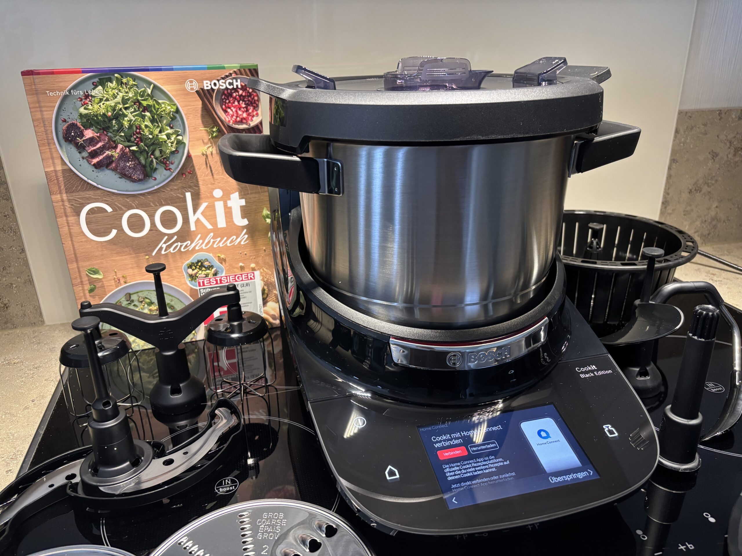 Bosch Cookit Black Edition Display und Bedienfeld