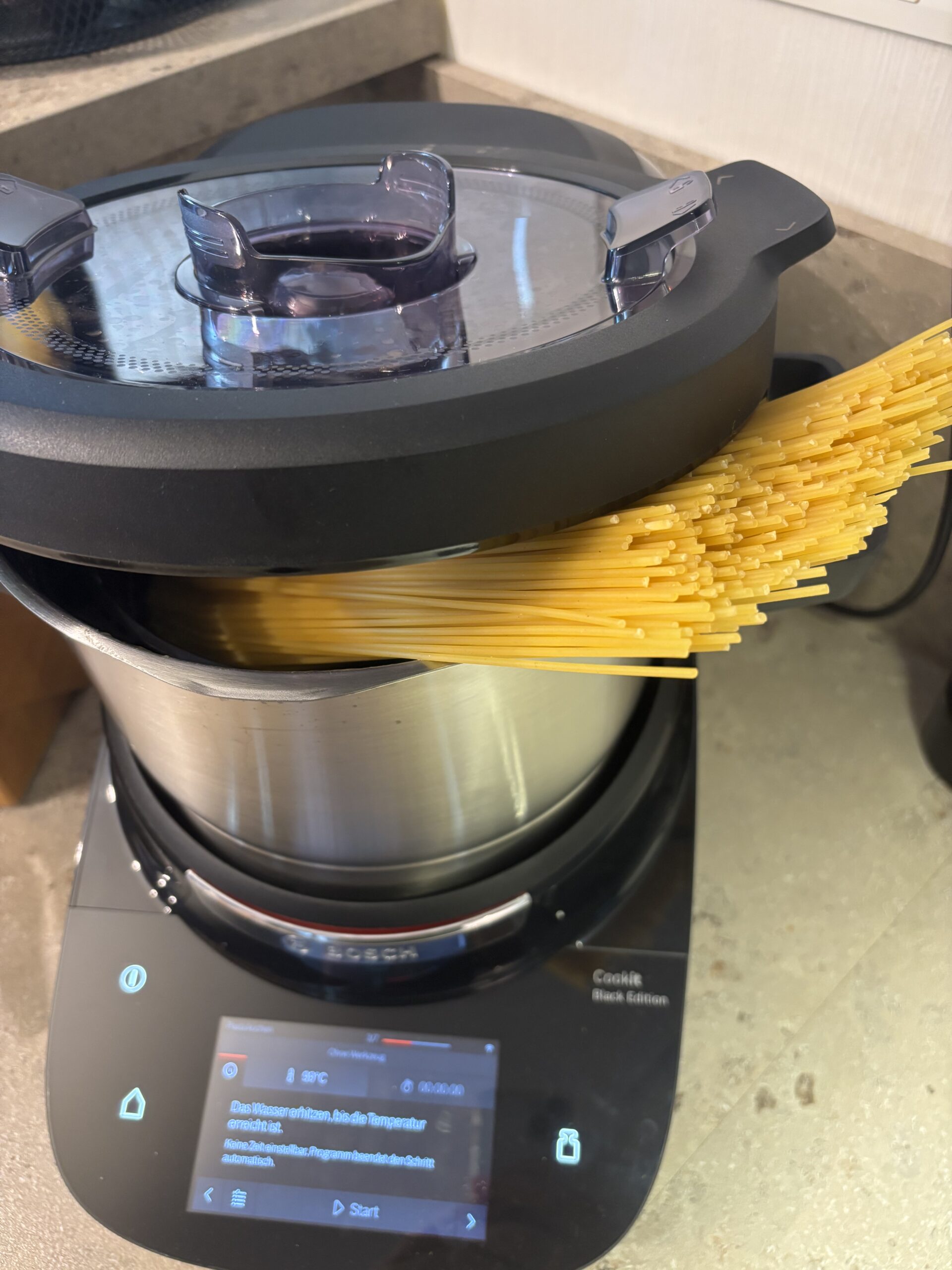 Cookit-Hack: Spaghetti kochen im Bosch Cookit – so klappt’s ohne Bruch!