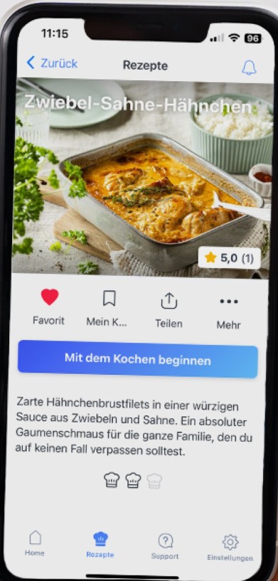 Cookit Rezepte bewerten mit der Home Connect App