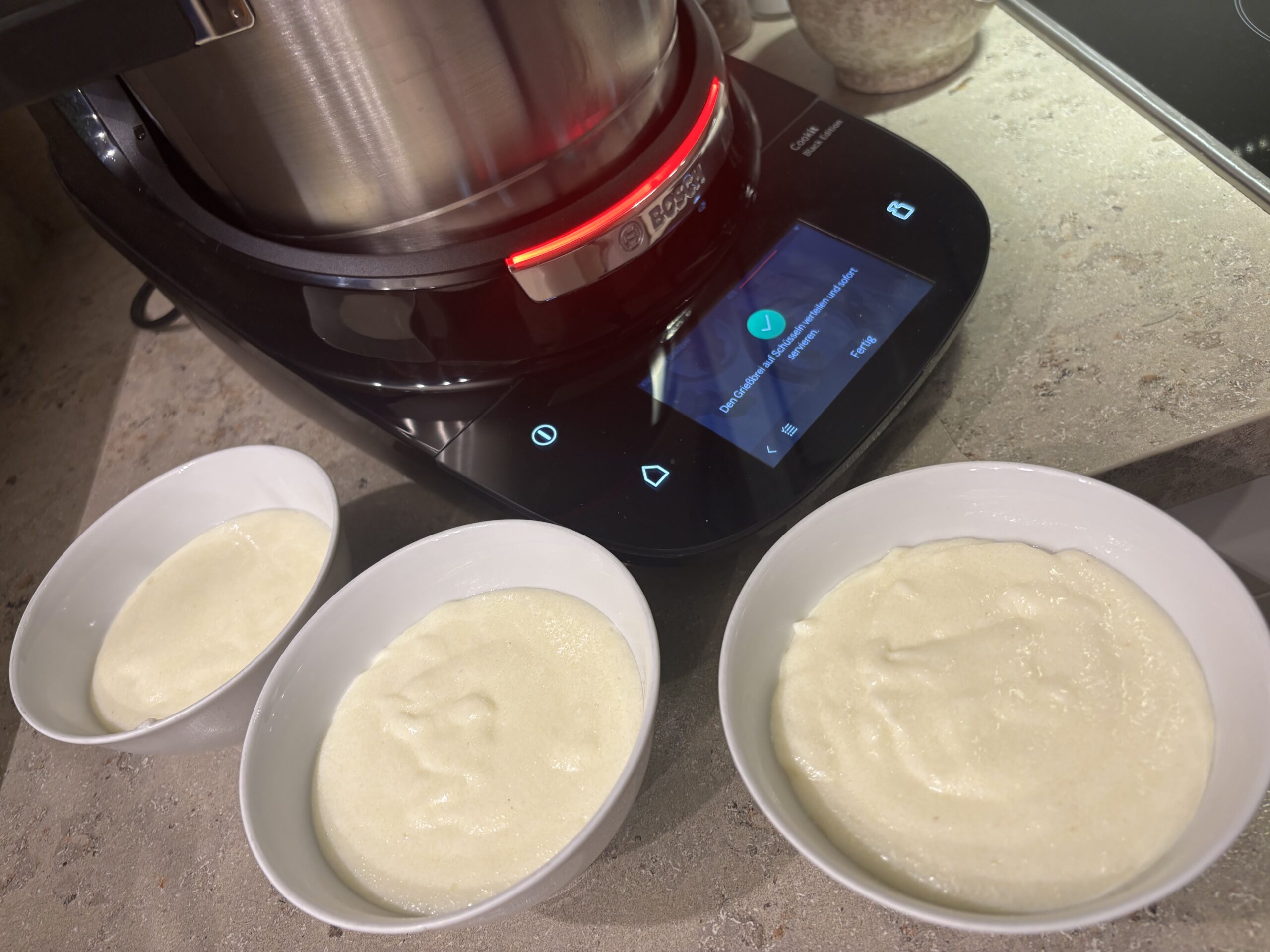 Klassischer Grießbrei aus dem Bosch Cookit
