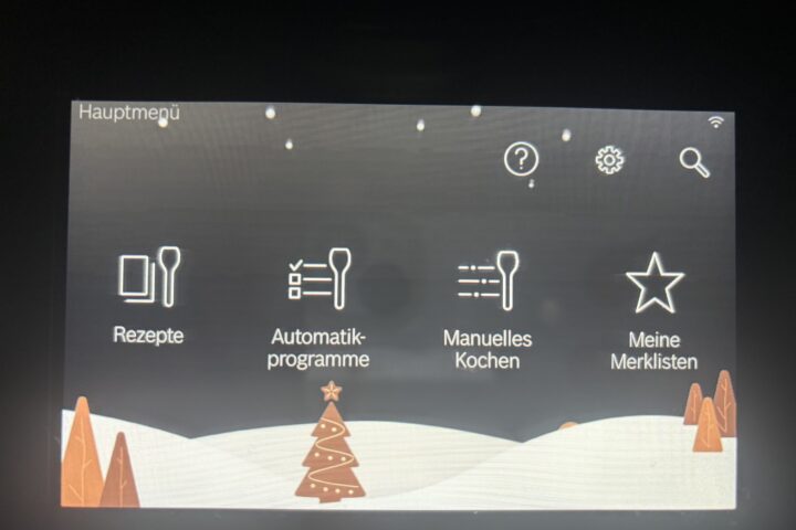 Bosch Cookit weihnachtlich gestalten – Display-Hintergründe für festliche Stimmung