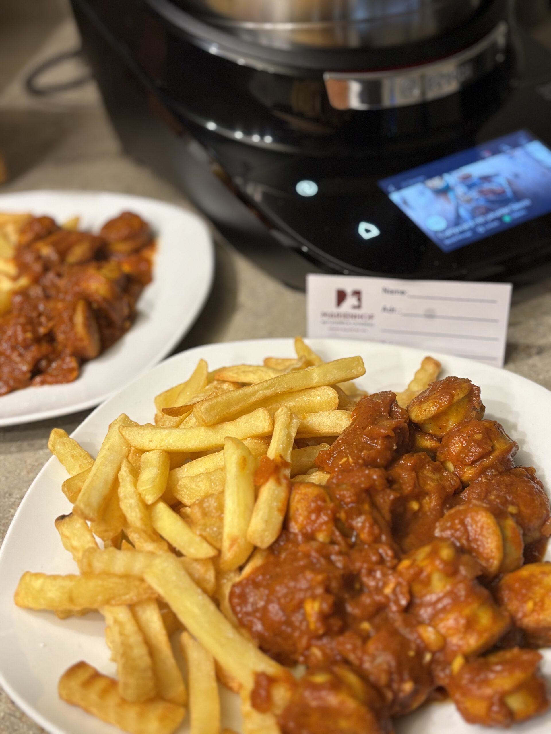 Currywurst im Bosch Cookit selbst gemacht