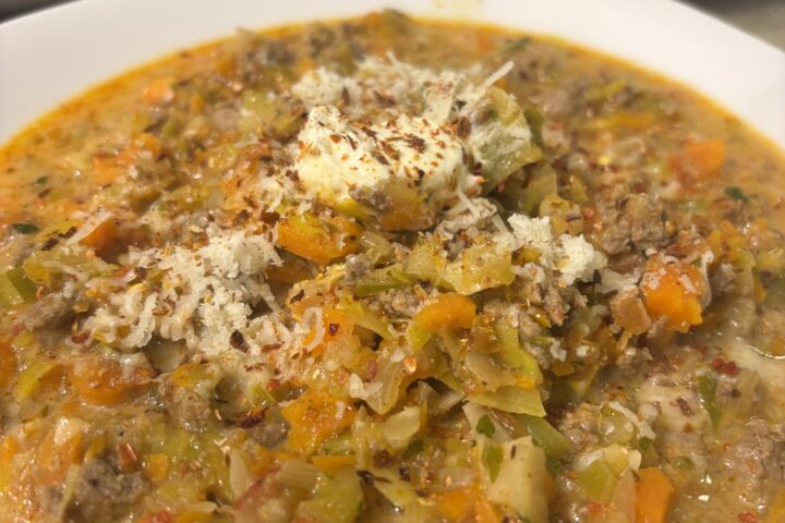 Italienischer Hack-Lauch-One-Pot im Cookit