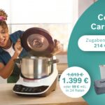Bosch Cookit mit Zubehör als attraktives Aktions‑Bundle, modern präsentiert auf einer Küchenarbeitsfläche.
