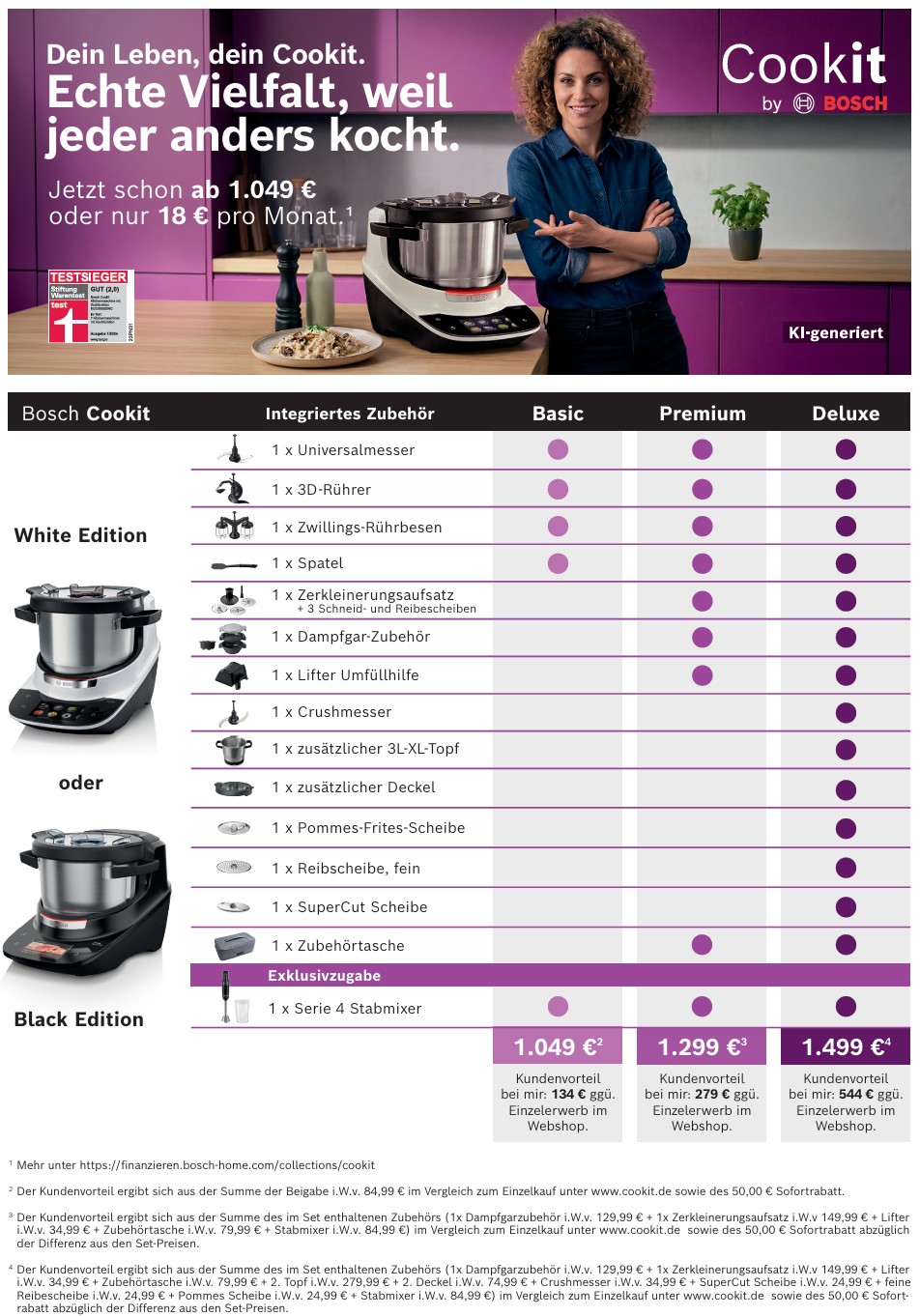 aktuelle Bosch Cookit Bundle Angebote