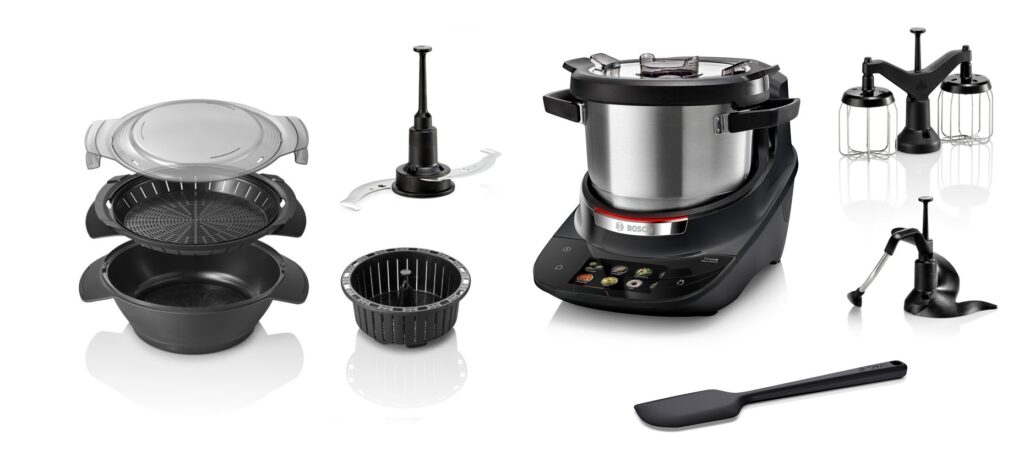 Bosch Cookit Schwarz Dampfgar Bundle