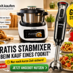 Bosch Cookit Bundle mit gratis Bosch Stabmixer Series 4 und zusätzlichem Preisvorteil bei cookit.kaufen.