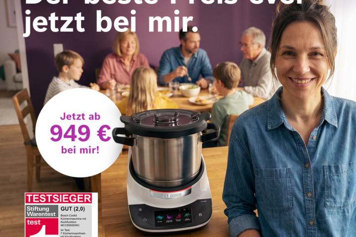 Bosch Cookit jetzt ab 949 € - 100 € günstiger + gratis Salatbuddy