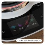 Bosch Cookit Software Update 2026 mit modernisiertem Display-Design und neuen Rezepten für Schneidescheiben-Zubehör.