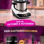 Bosch Airfryer Serie 4 oder Bosch Stabmixer Serie 4 als Gastgebergeschenk bei einer Bosch Cookit Kochparty.